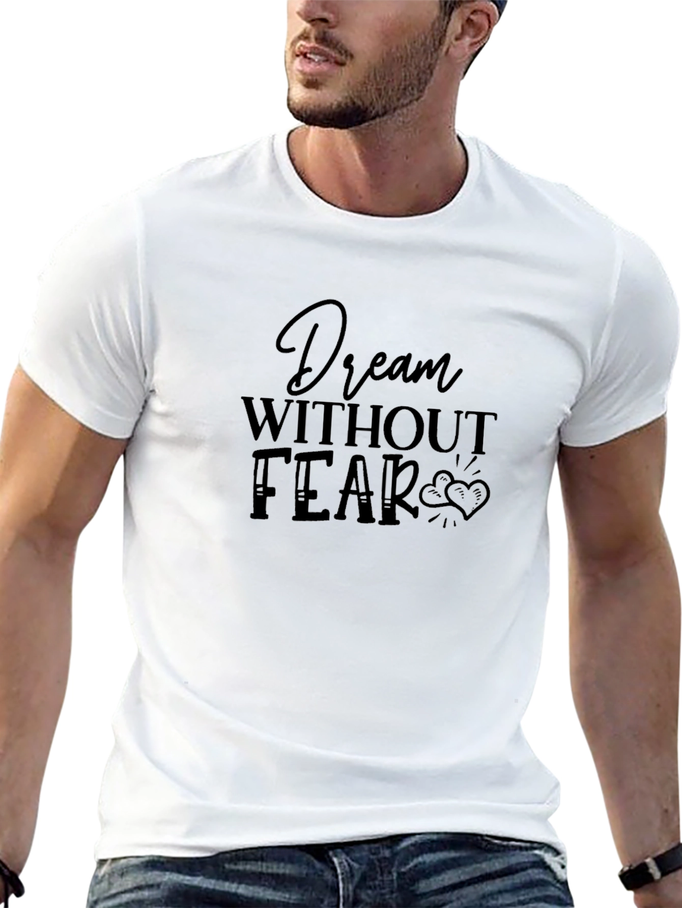 Dream Without Fear Black Graphic Tee