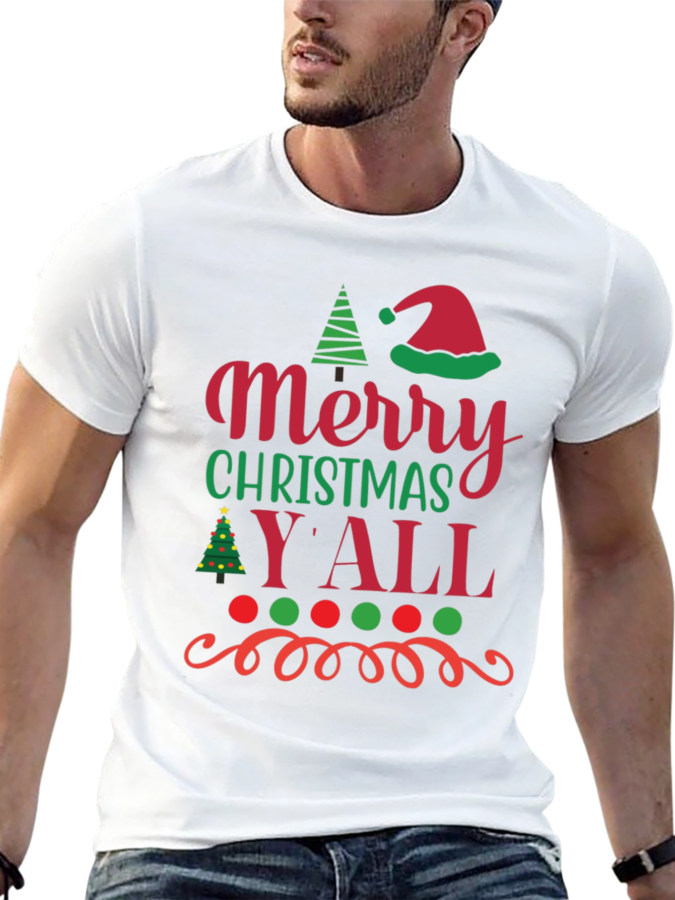 Merry Christmas Yall Holiday T-Shirt