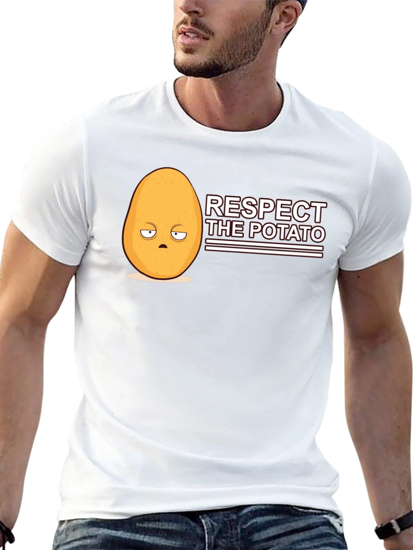 Respect the Potato Funny Graphic Tee