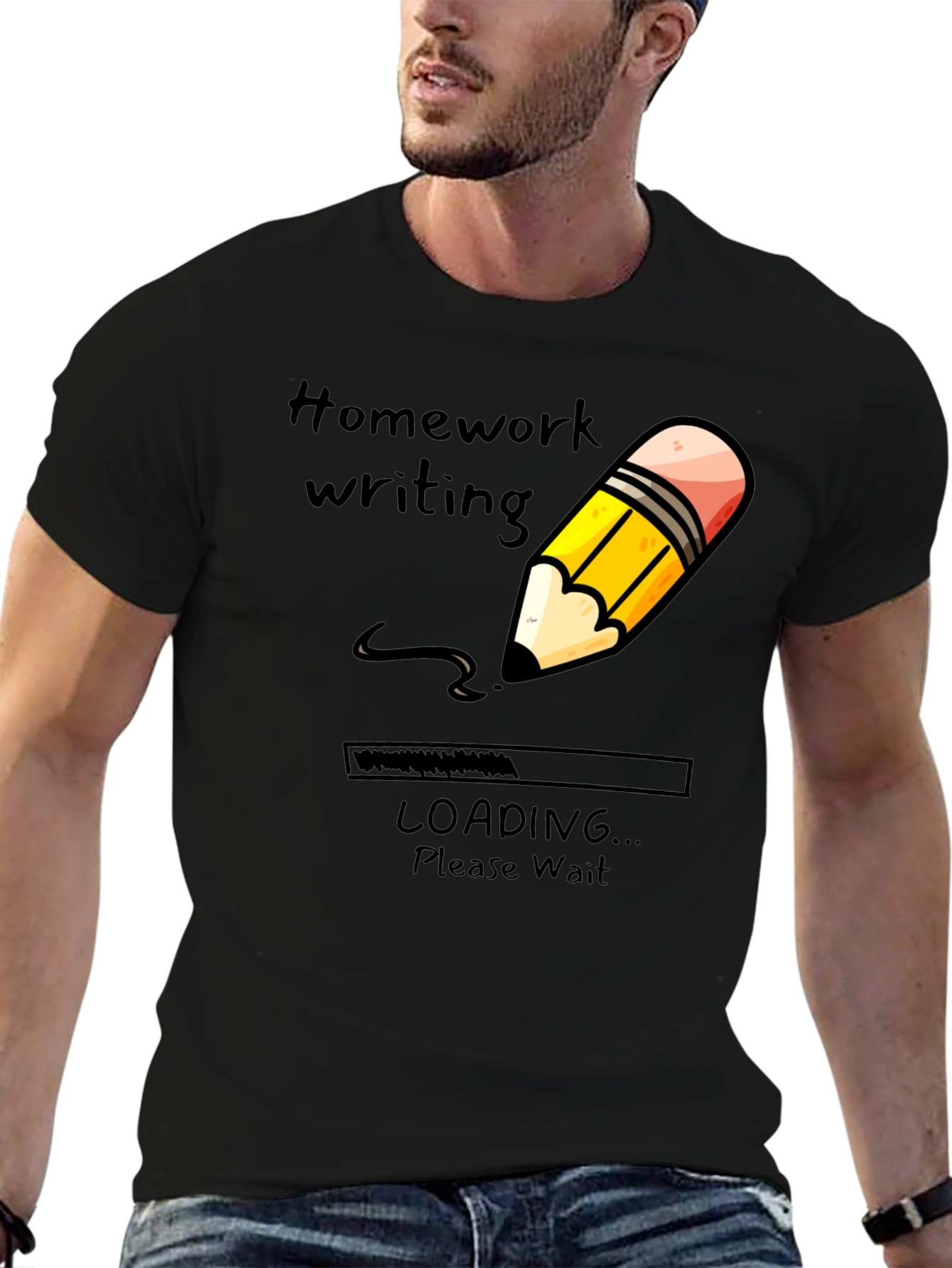 Homework Writing Loading T-Shirt