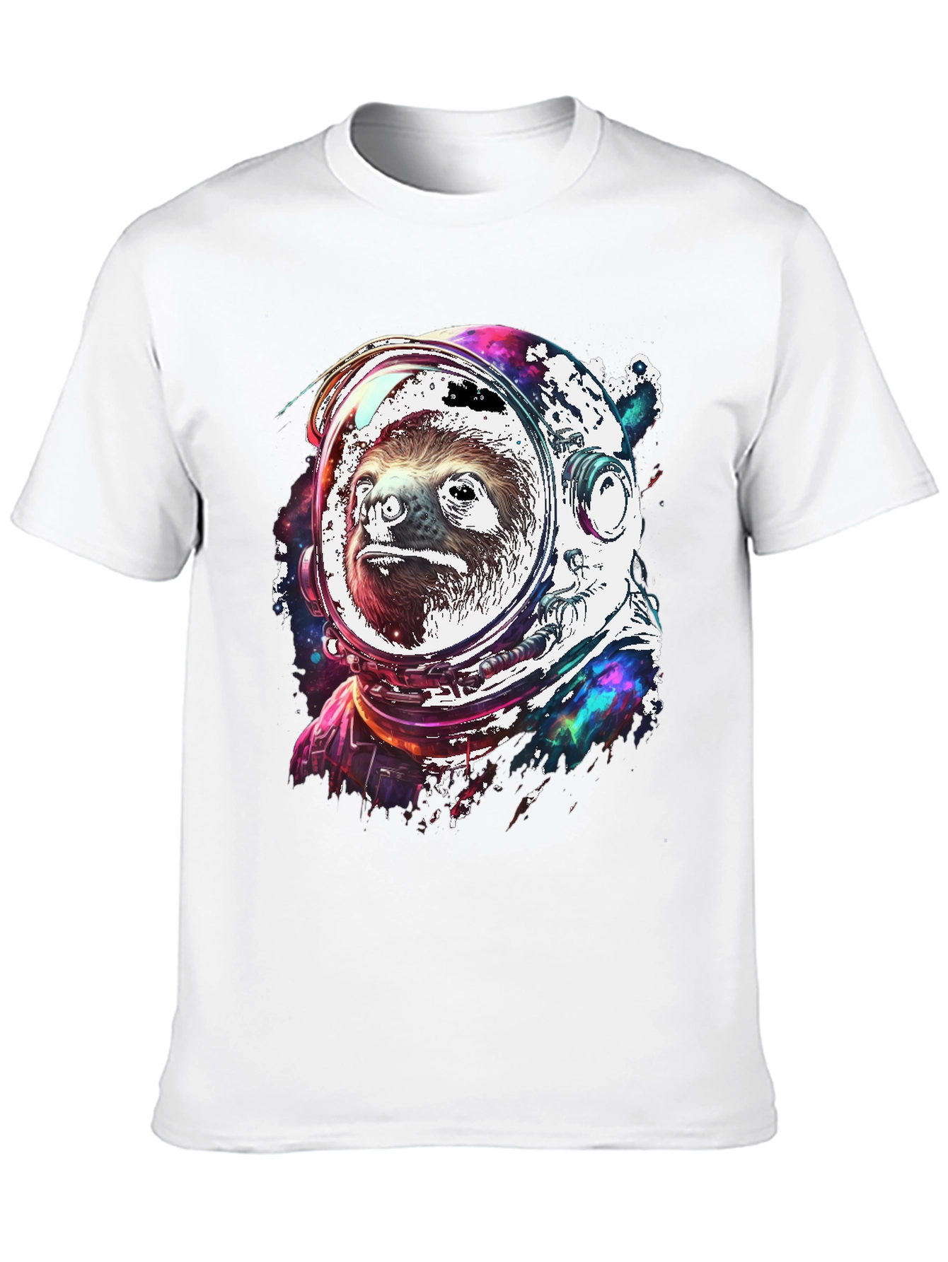 Sloth Astronaut Graphic T-Shirt - Space Animal Tee