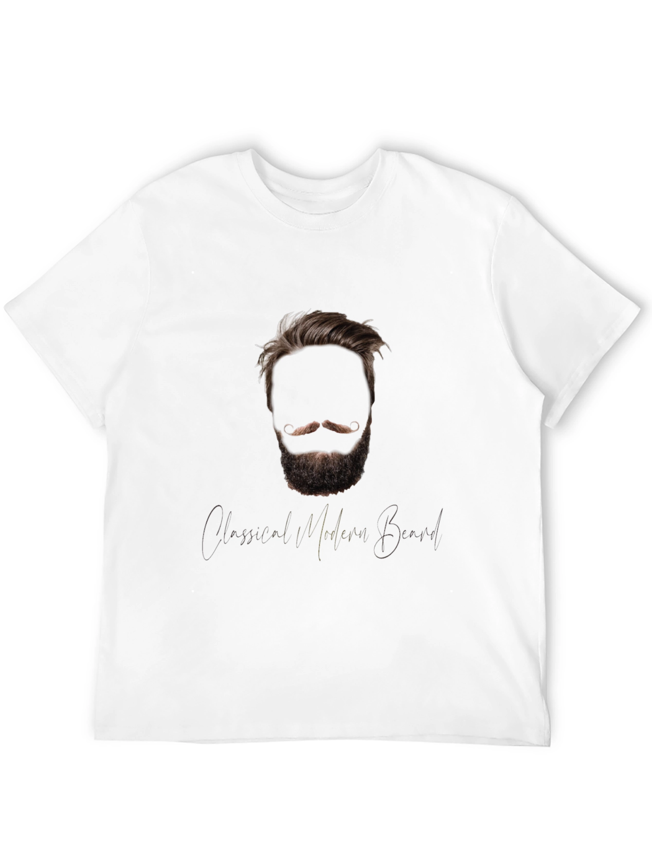 Modern Beard Graphic Tee - Classic Style