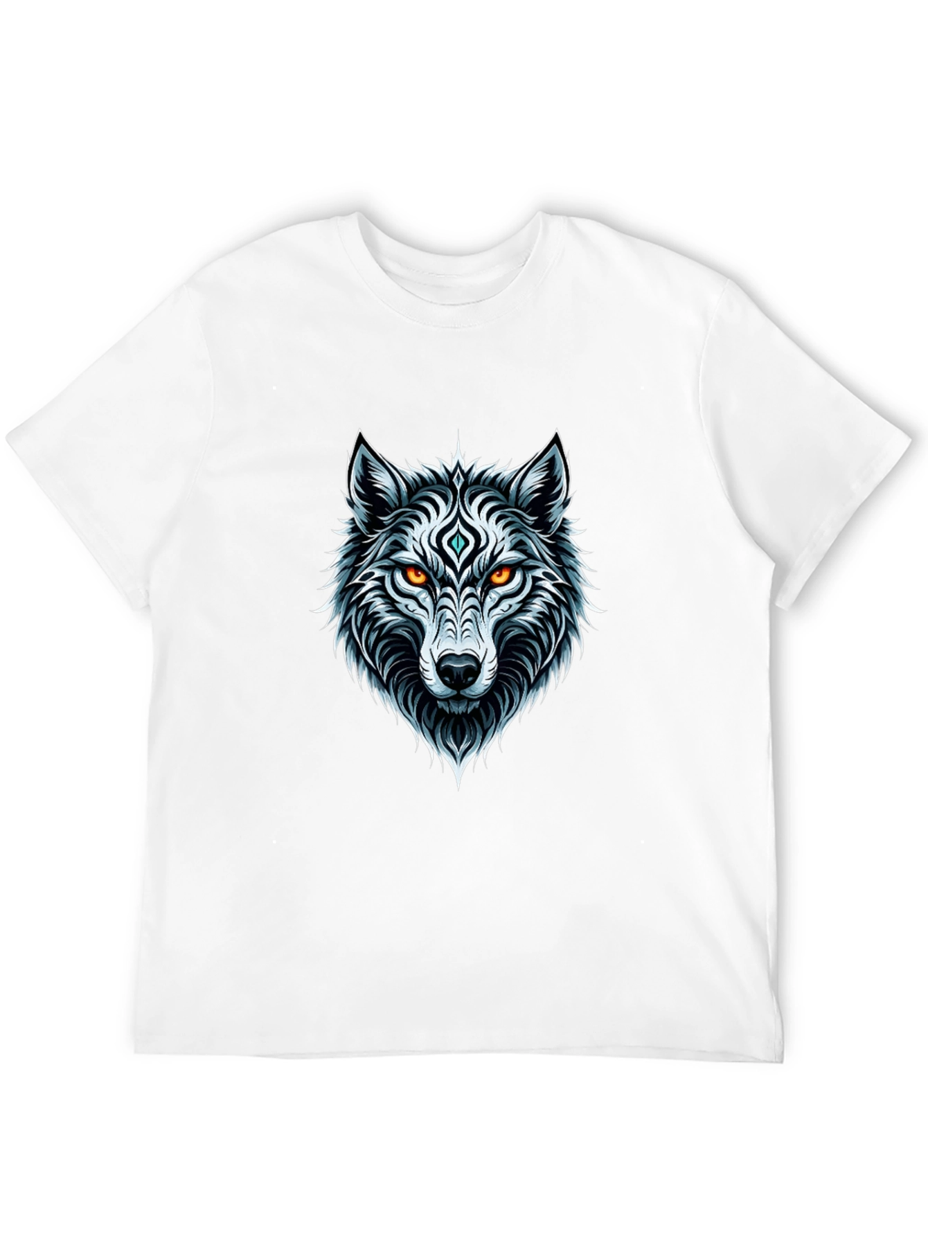 Wolf Graphic Tee - Black Mens T-Shirt