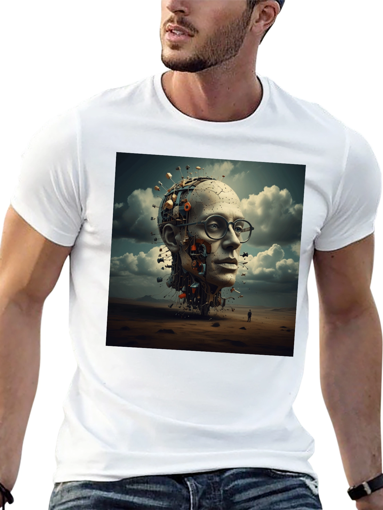 Abstract AI Head T-Shirt