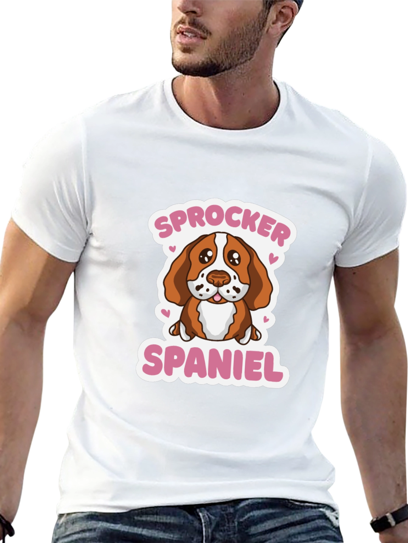 Sprocker Spaniel Dog Graphic Tee - Cute Puppy T-Shirt