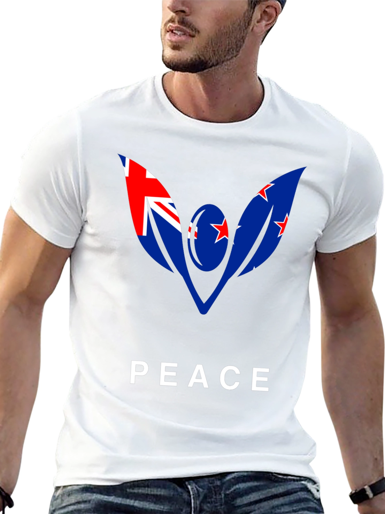 New Zealand Peace Flag Graphic Tee