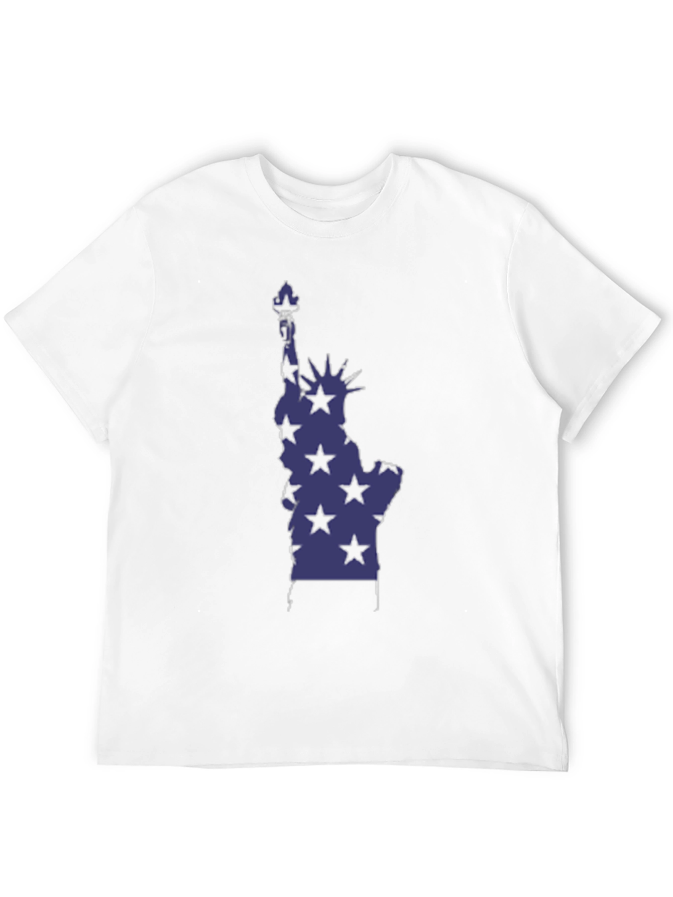 Statue of Liberty Star Graphic Tee - Black