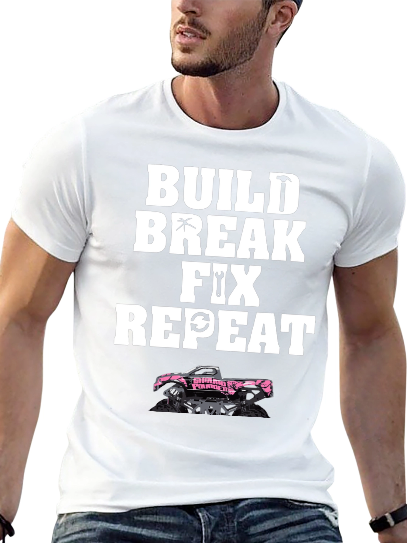 Build Break Fix Repeat Truck T-Shirt