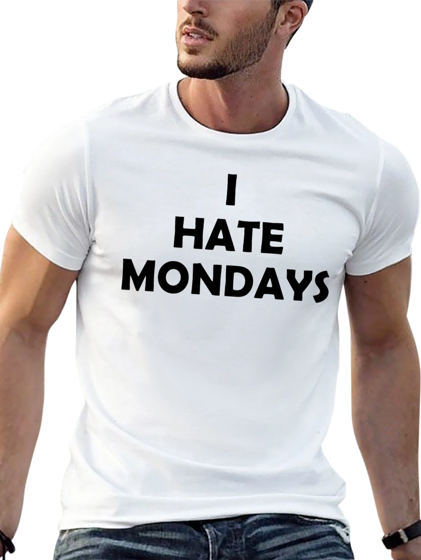 I Hate Mondays Black T-Shirt - Express Your Disdain!