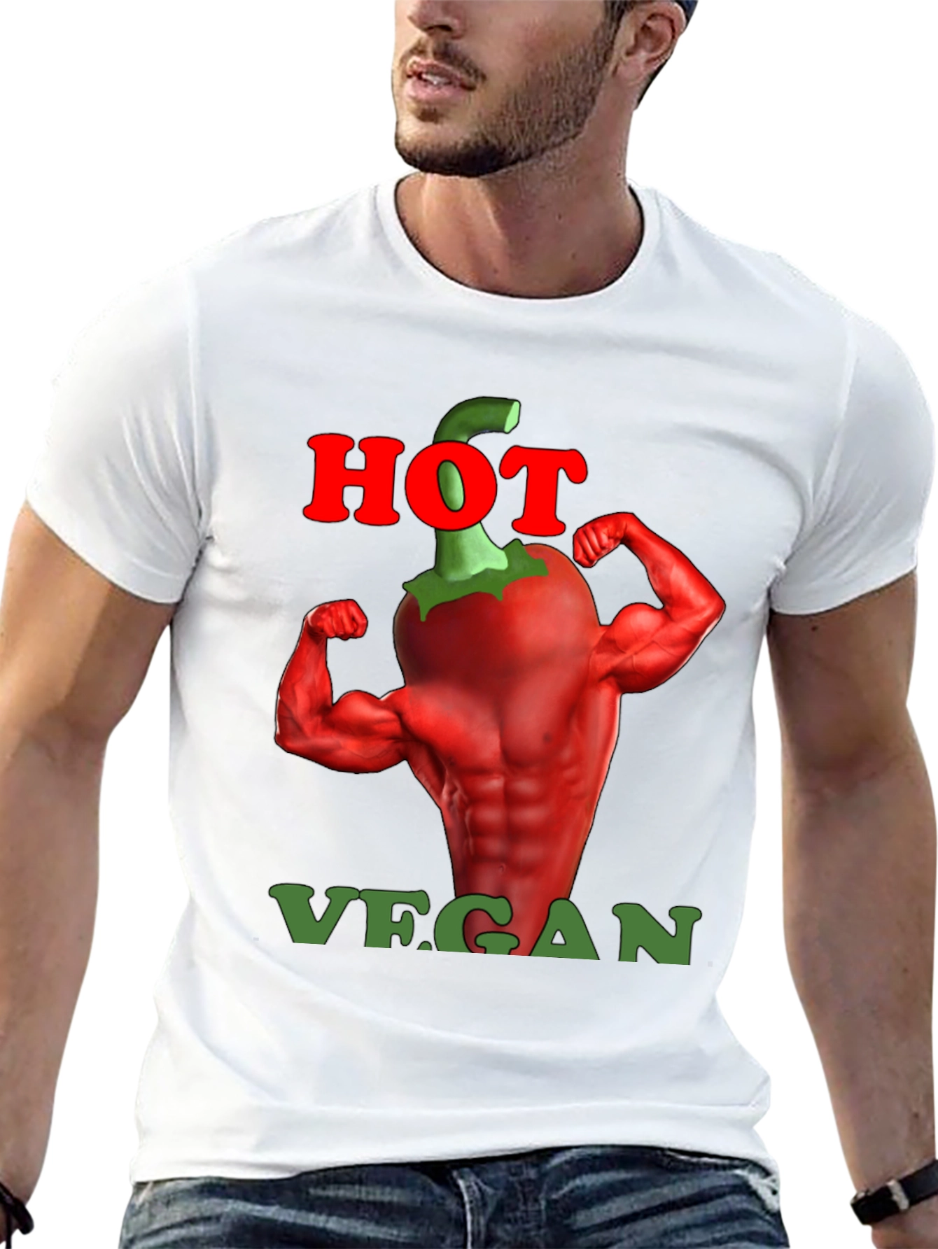Hot Vegan T-Shirt - Muscle Pepper Tee