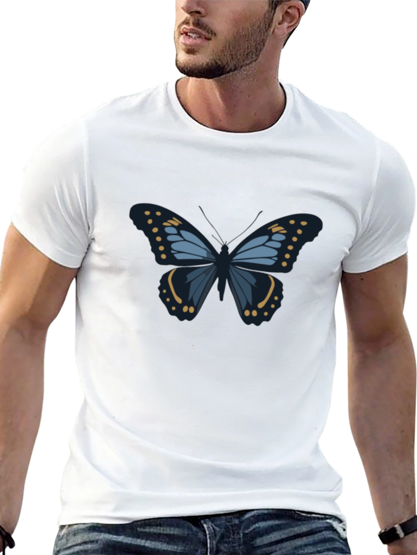 Butterfly Graphic Black T-Shirt
