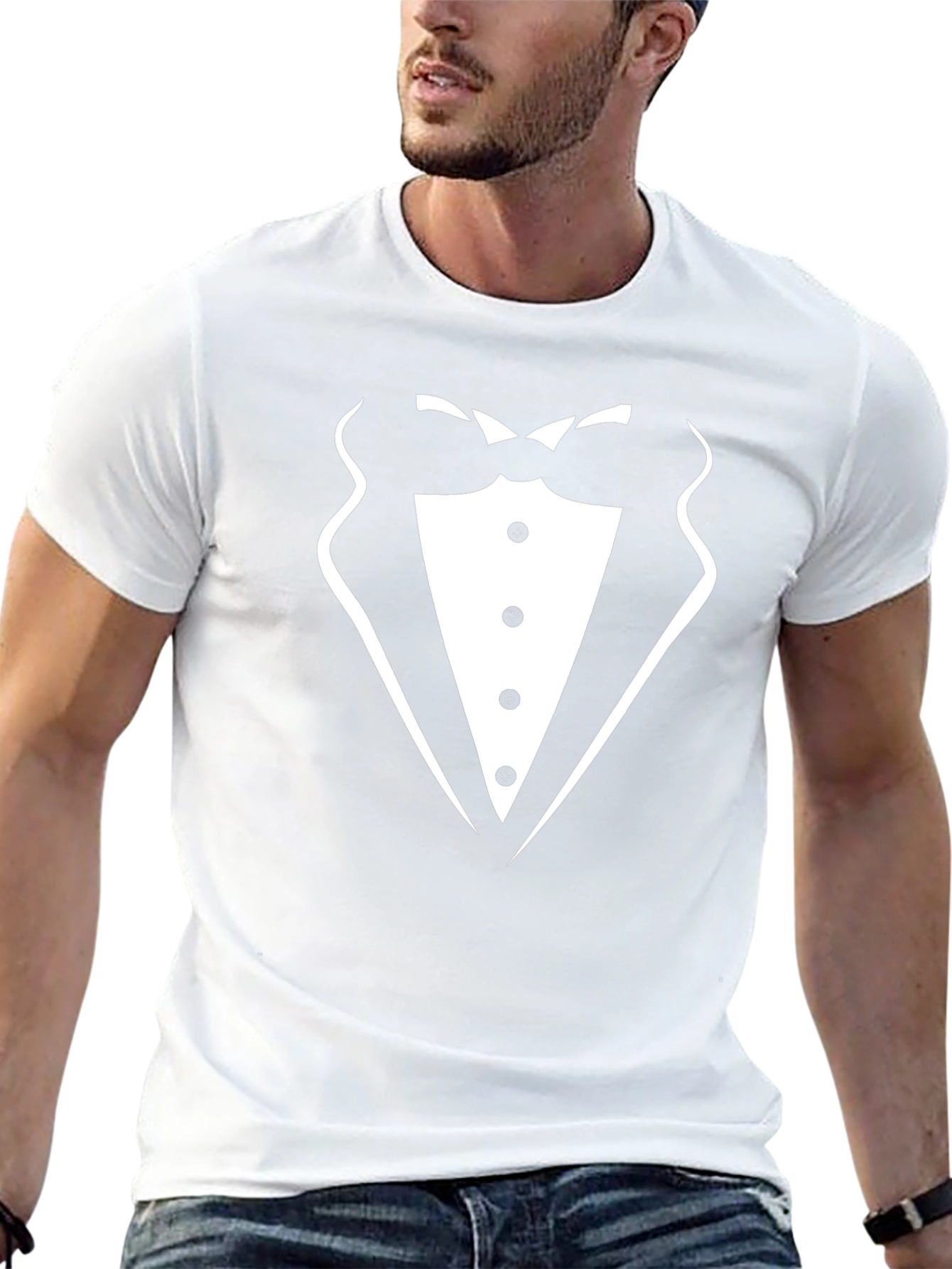 Tuxedo Graphic Tee - Stylish & Fun Casual Wear