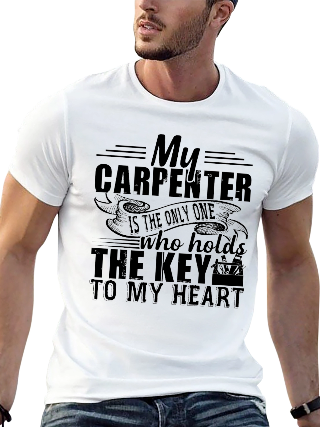 Carpenter Heart T-Shirt - Gift for Woodworkers