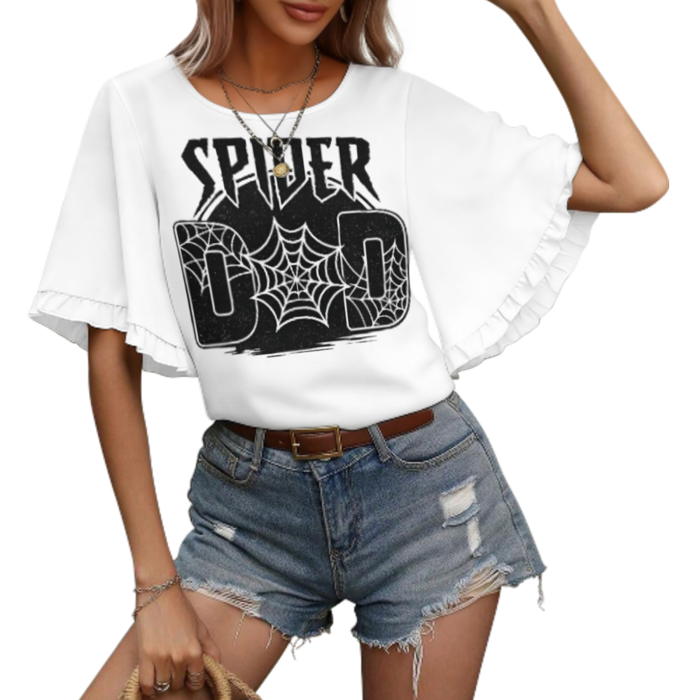 Spider Dad Graphic Tee, Funny Superhero Inspired Father Shirt, Retro Comic Style Dad Top, Casual Oversized Men’s and Women’s T-Shirt(z628)