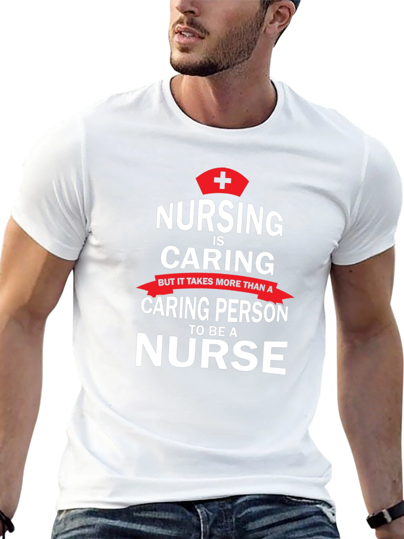 Nursing is Caring T-Shirt - Nurse Appreciation Tee