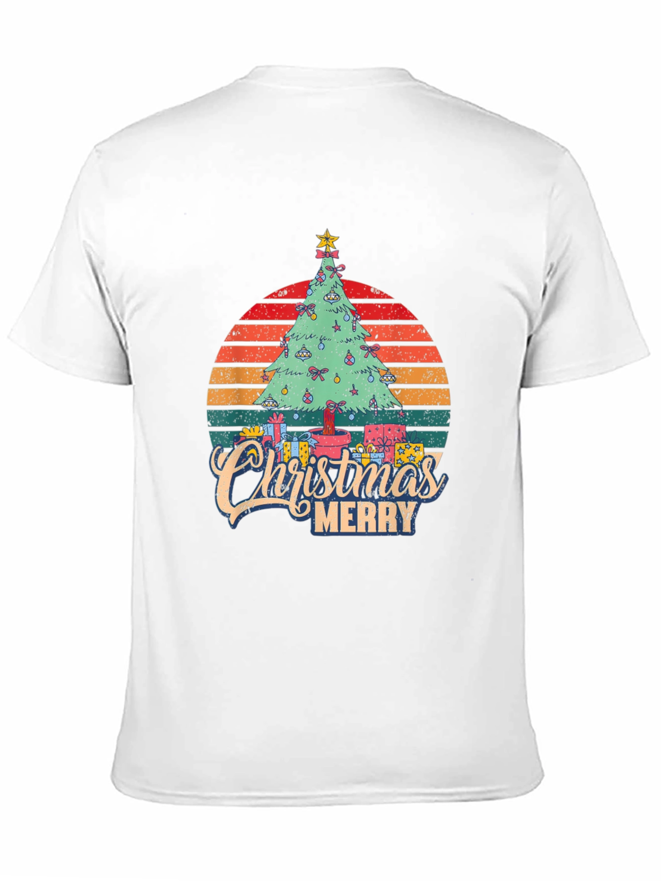 Christmas Tree Graphic Tee - Merry Holiday Shirt