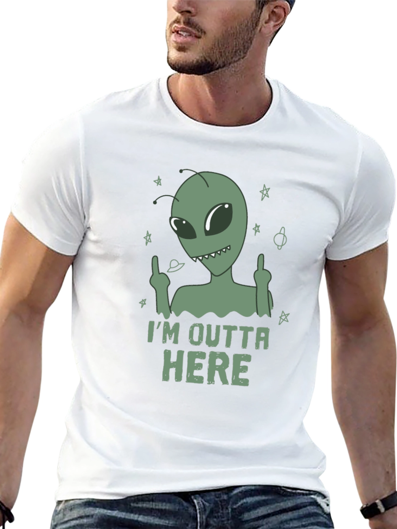 Im Outta Here Alien Graphic T-Shirt