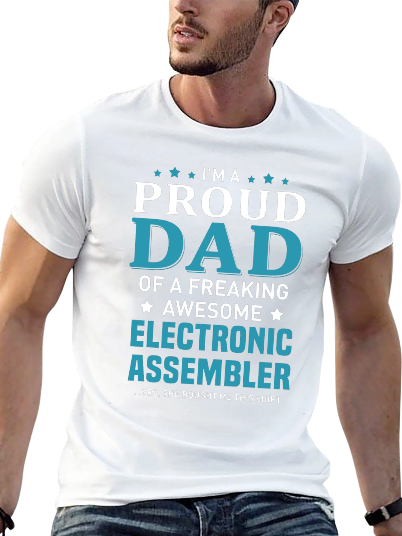 Proud Dad Electronic Assembler T-Shirt