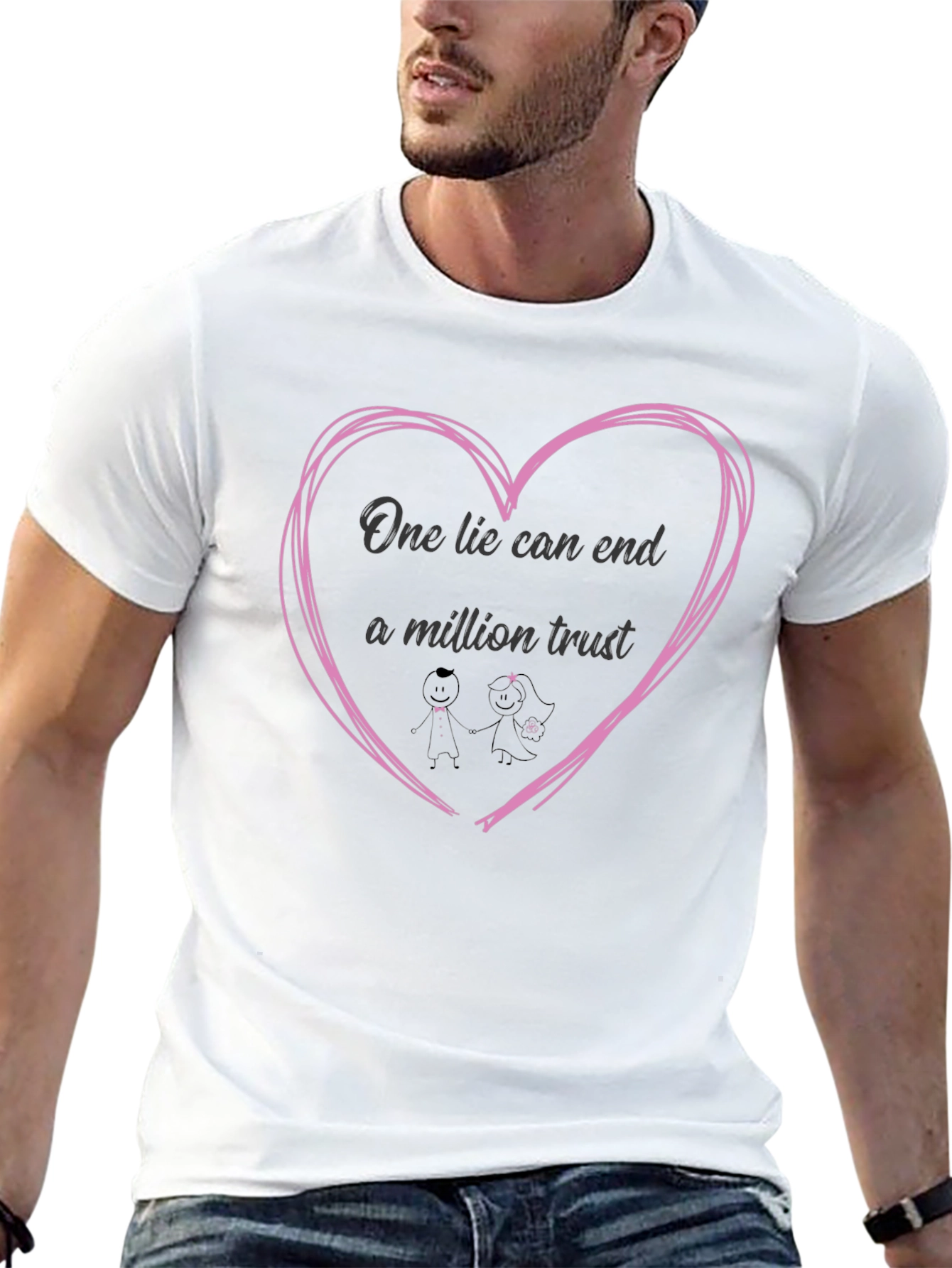 One Lie Can End A Million Trust Graphic Tee