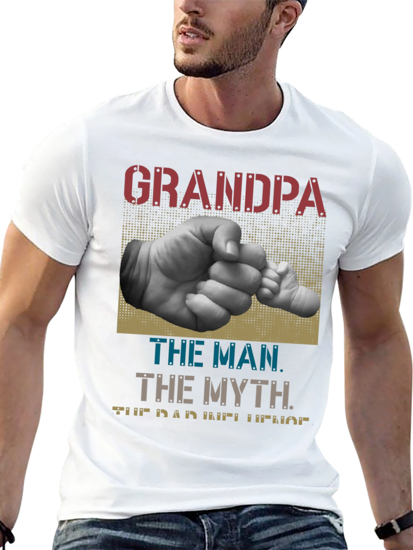 Grandpa The Man The Myth The Dad Legend T-Shirt