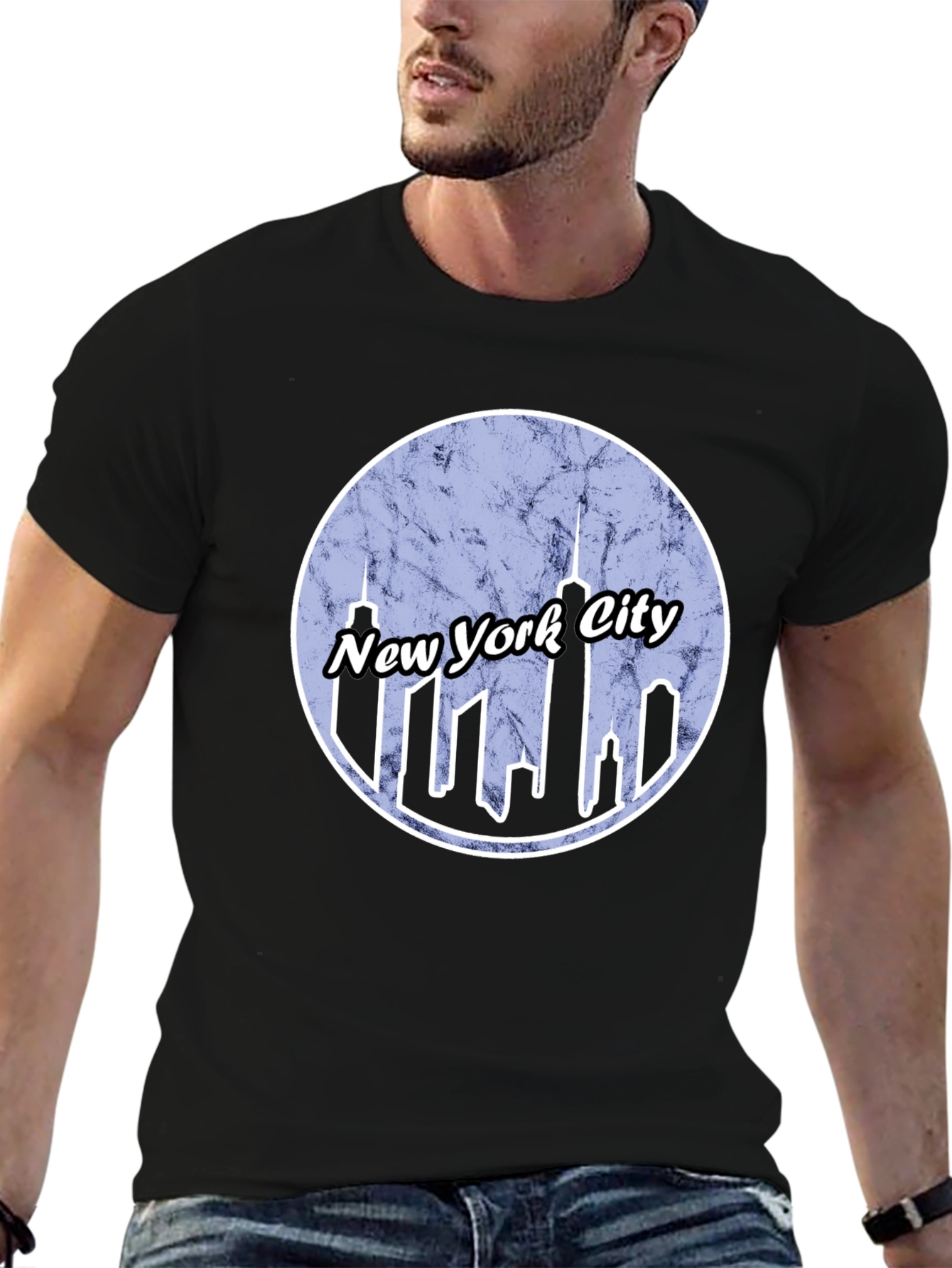 New York City Skyline Graphic T-Shirt