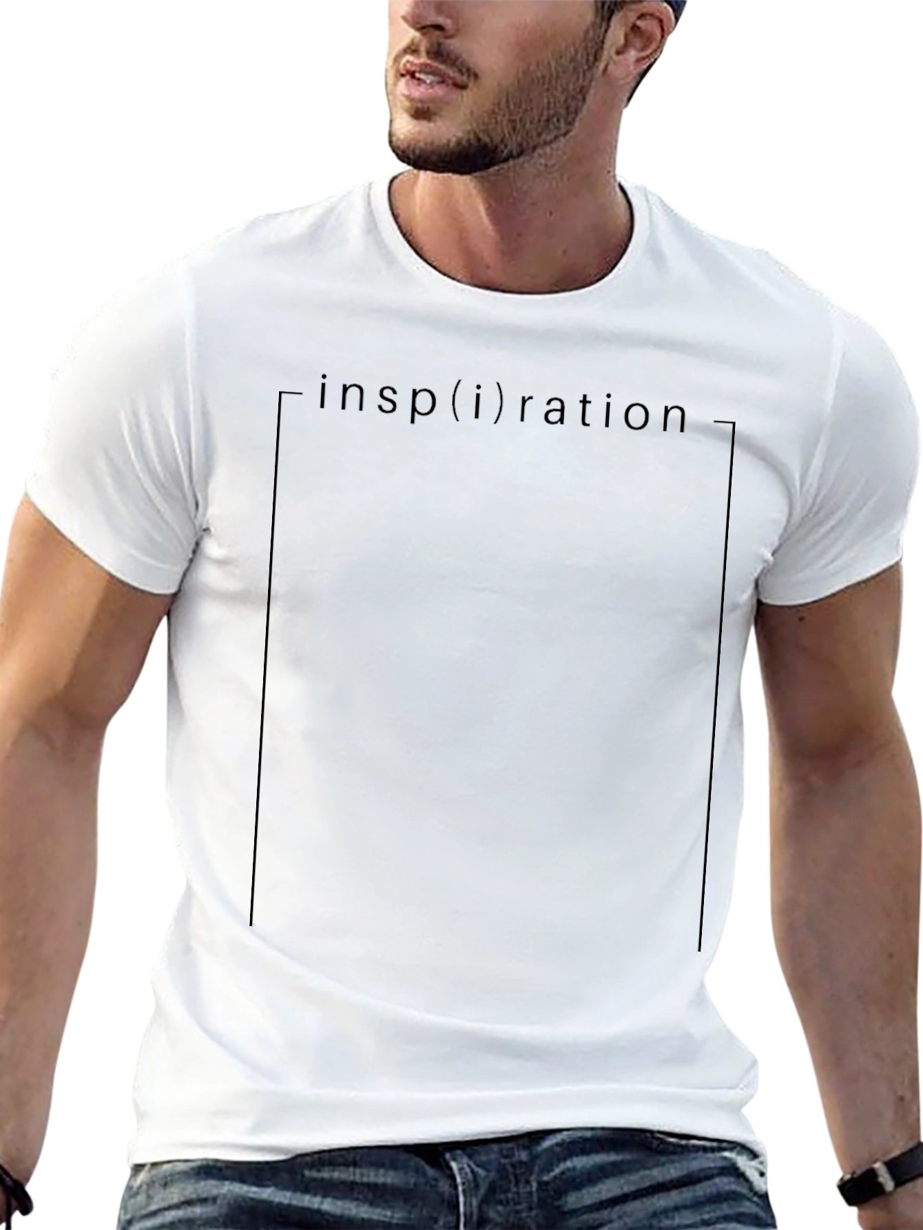 Inspiration Graphic Print Black T-Shirt