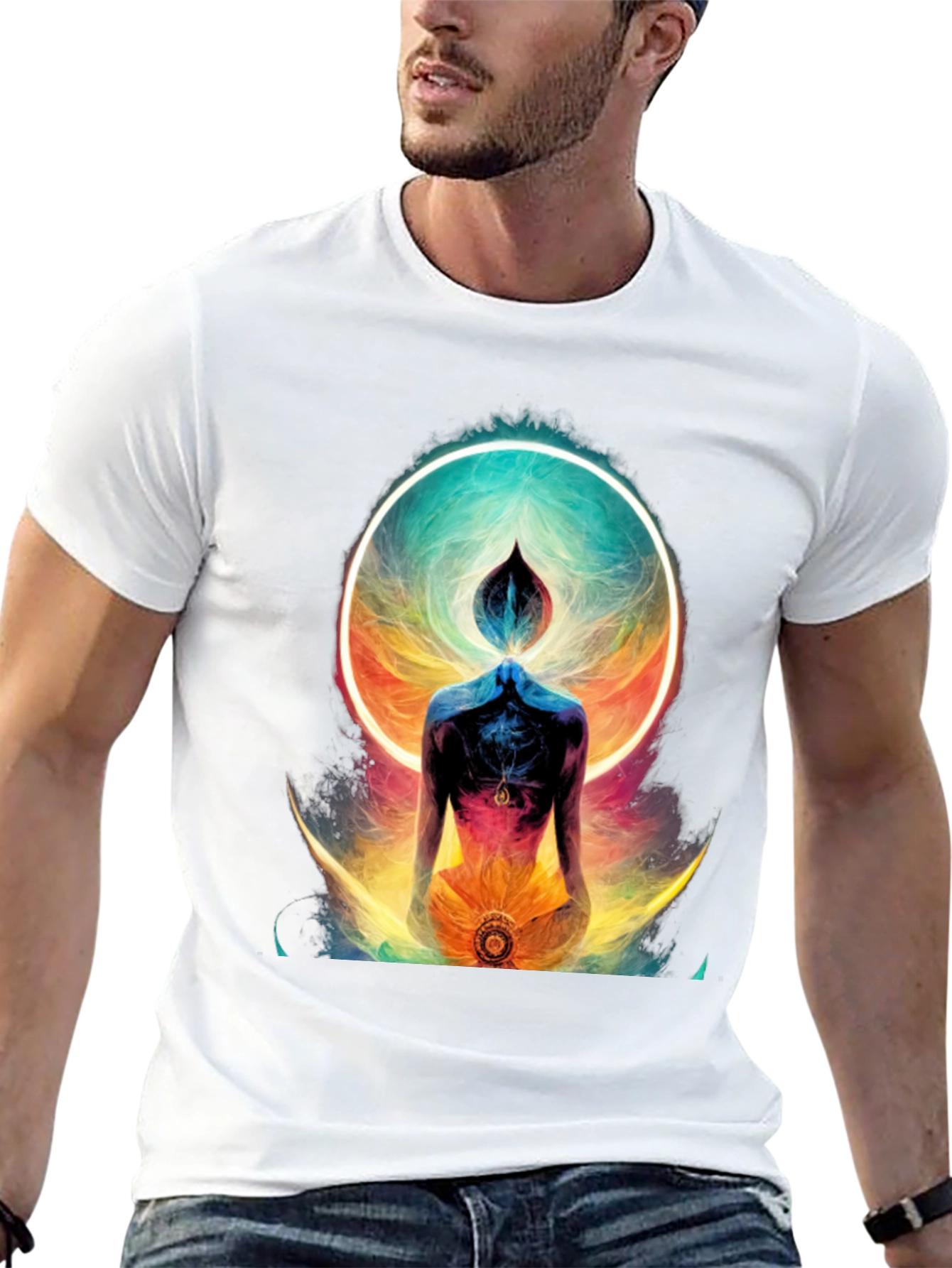 Mystic Aura Graphic Tee - Black