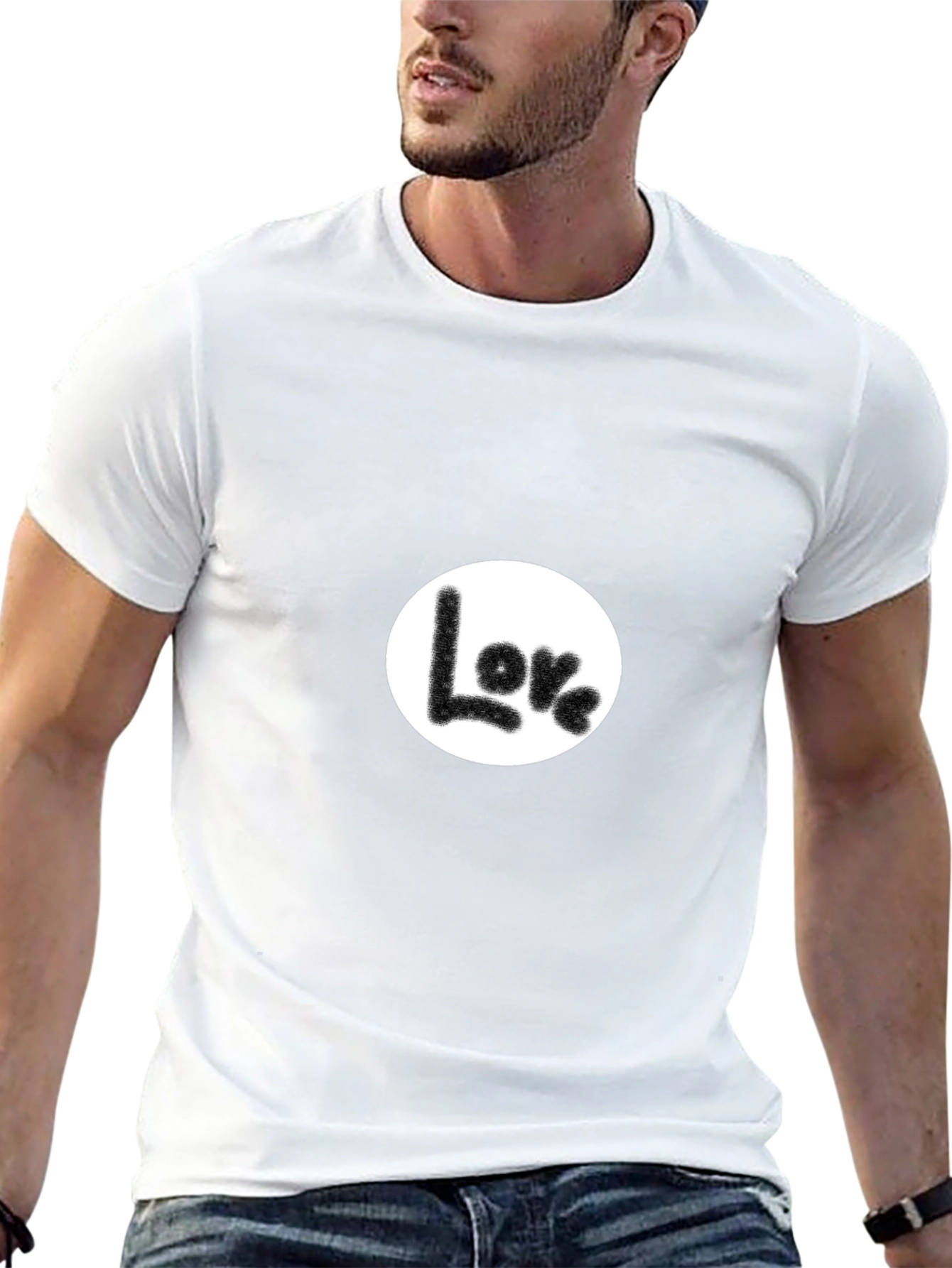 Love Graphic Black T-Shirt - Casual Comfort