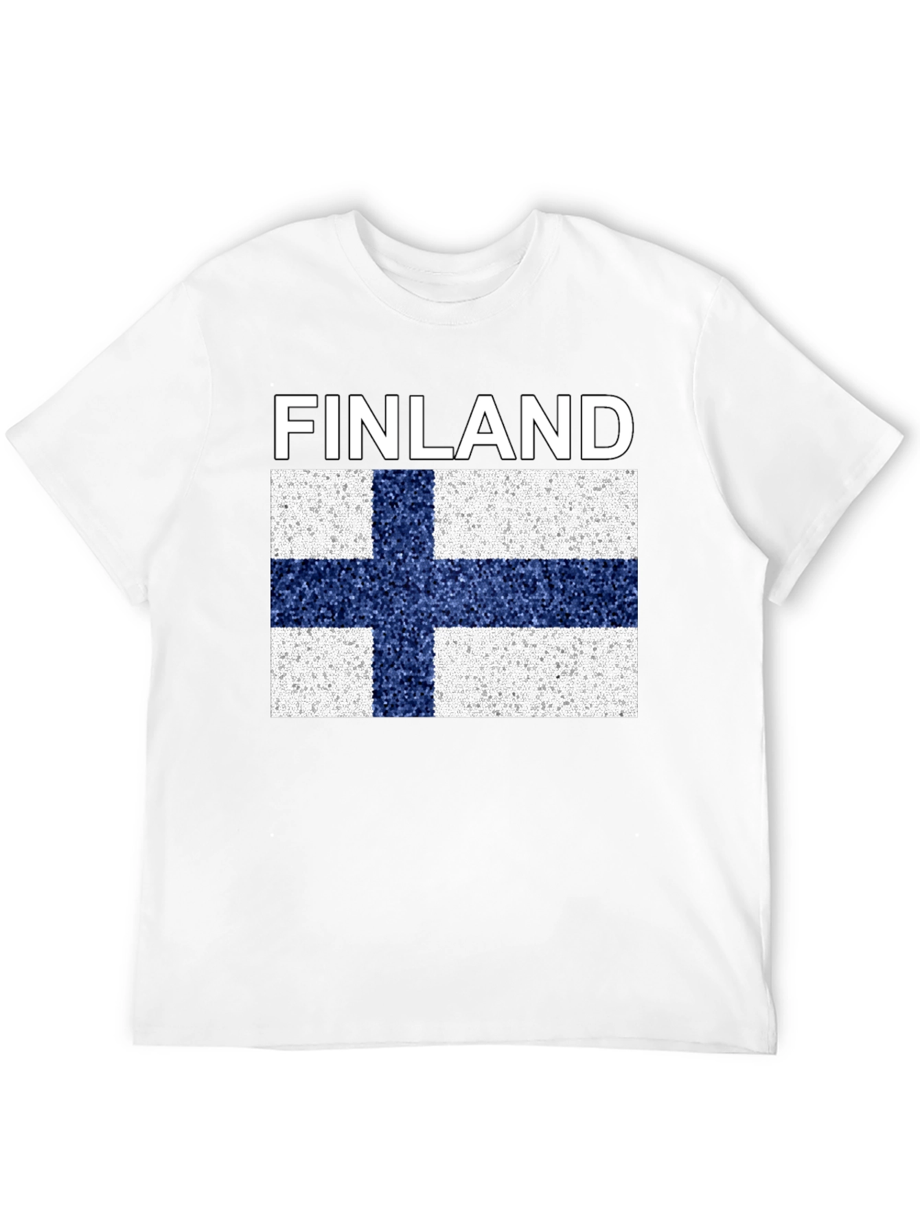 Finland Flag T-Shirt - Black Graphic Tee
