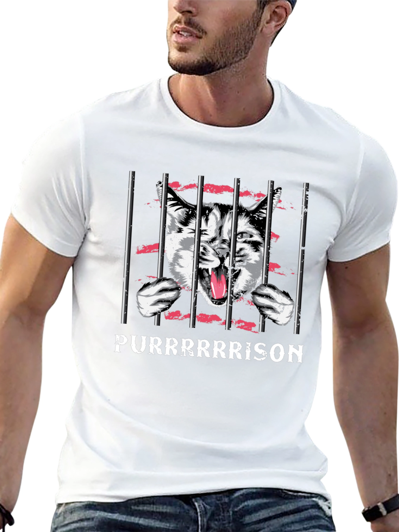Purrrrison T-Shirt - Funny Cat Lover Tee