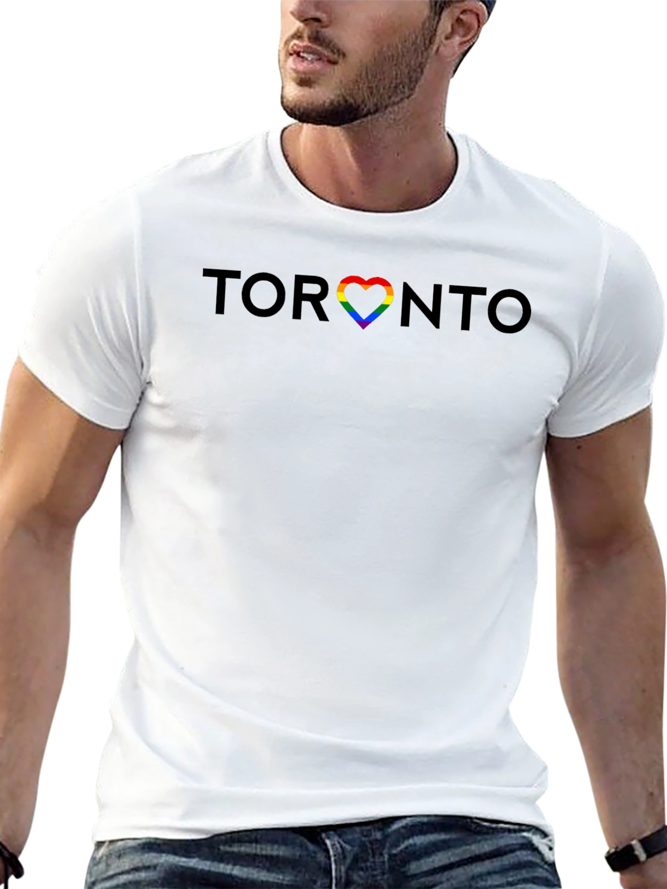 Toronto Pride Heart T-Shirt - Black