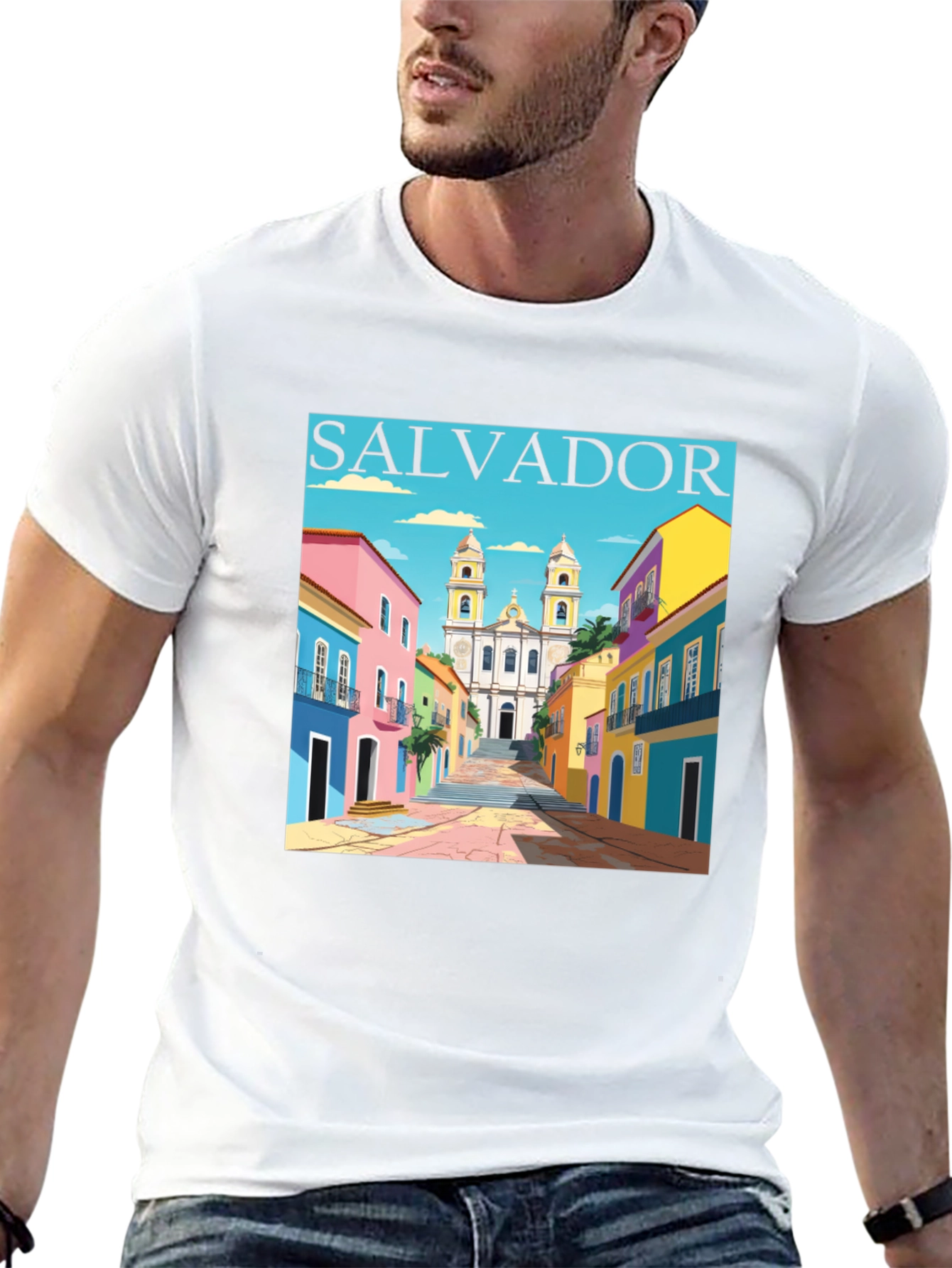 Salvador Brazil Graphic Tee - Black