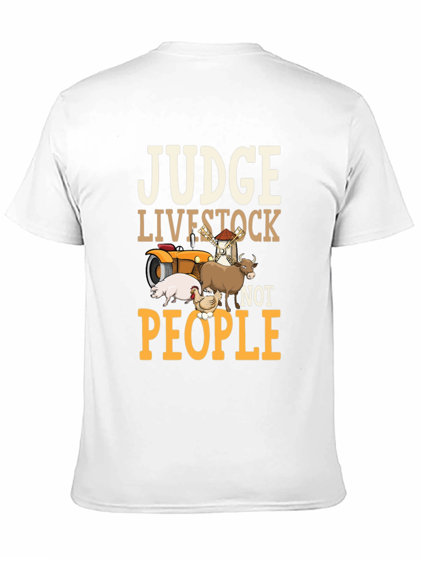Judge Livestock Not People Graphic Tee