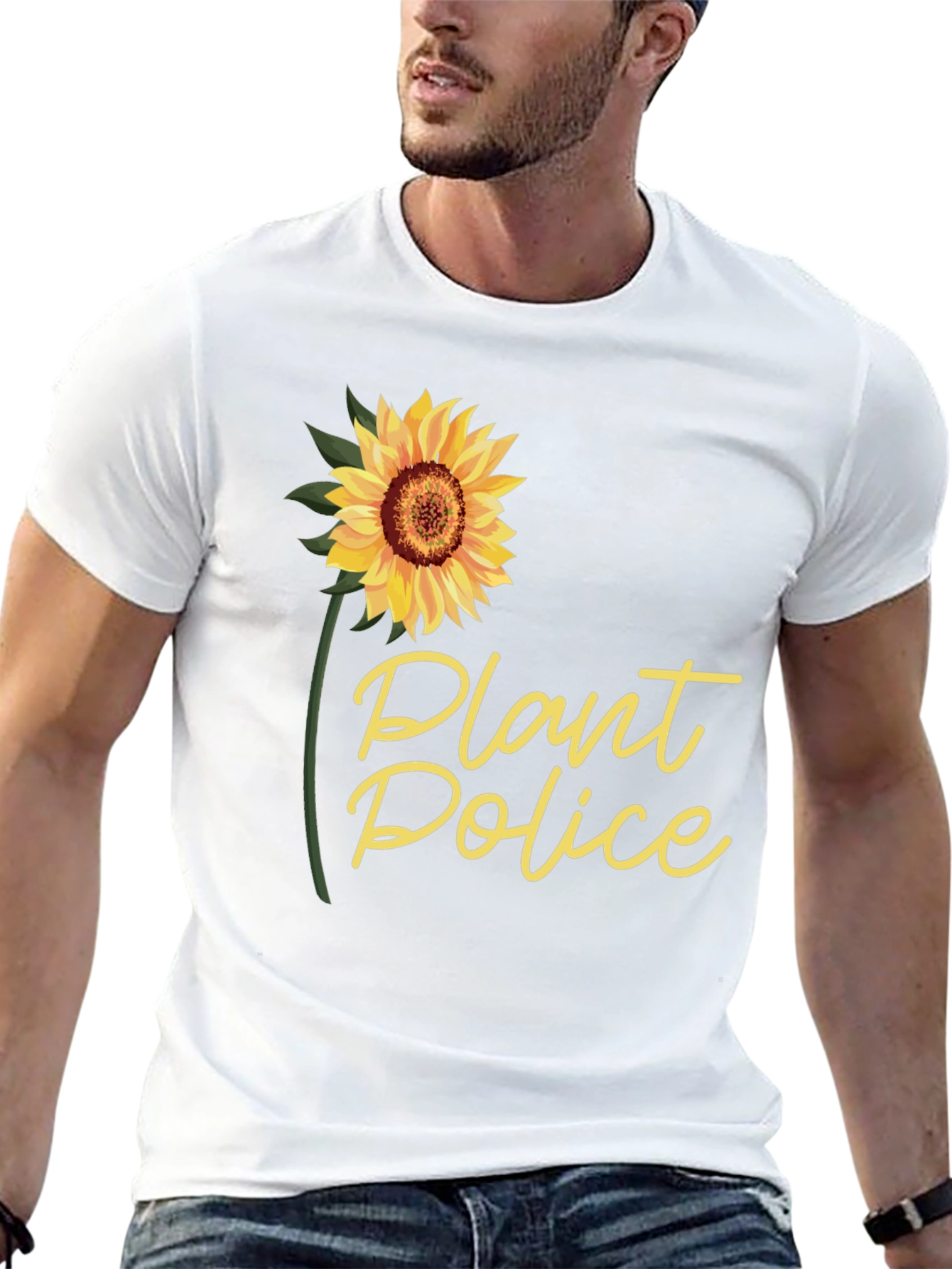 Plant Police Sunflower Graphic T-Shirt