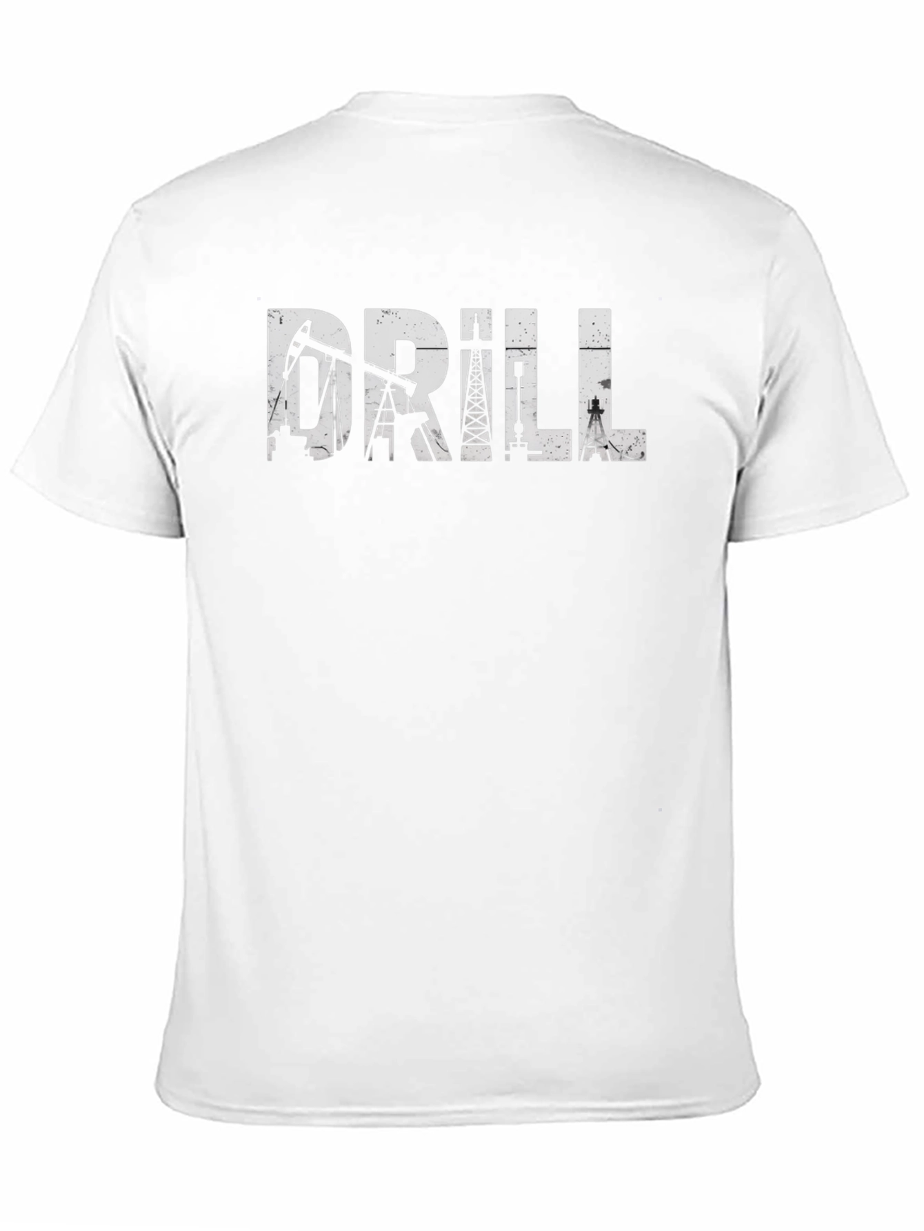 Drill Rig Black T-Shirt - Oilfield Worker Apparel