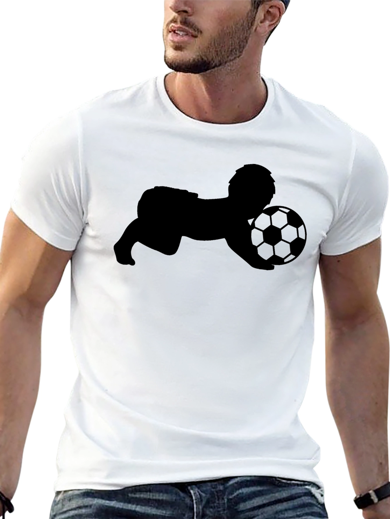 Soccer Baby Graphic T-Shirt - Soft Cotton Tee