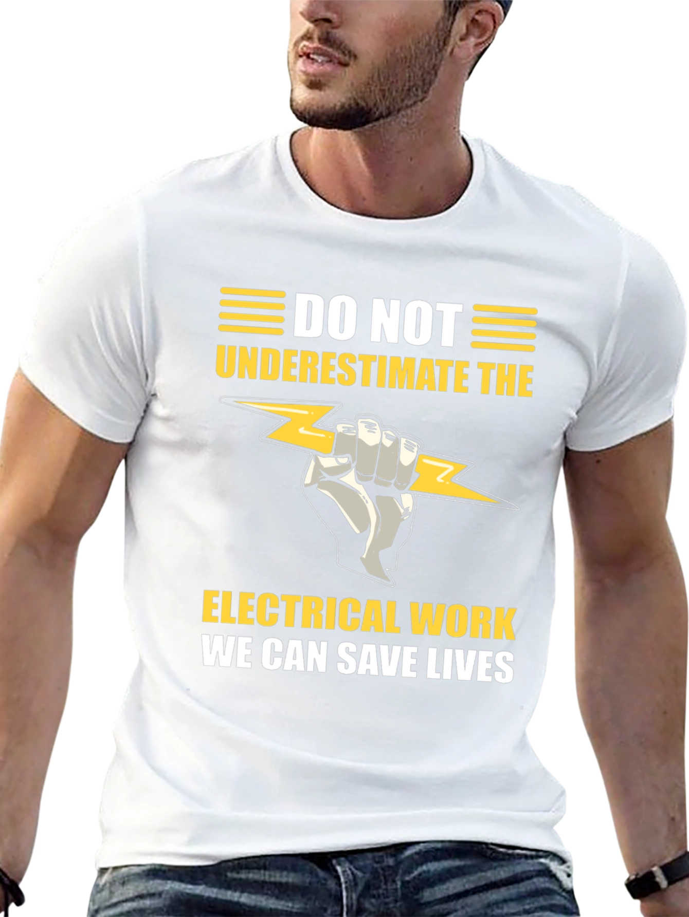 Electrical Work Save Lives Graphic T-Shirt
