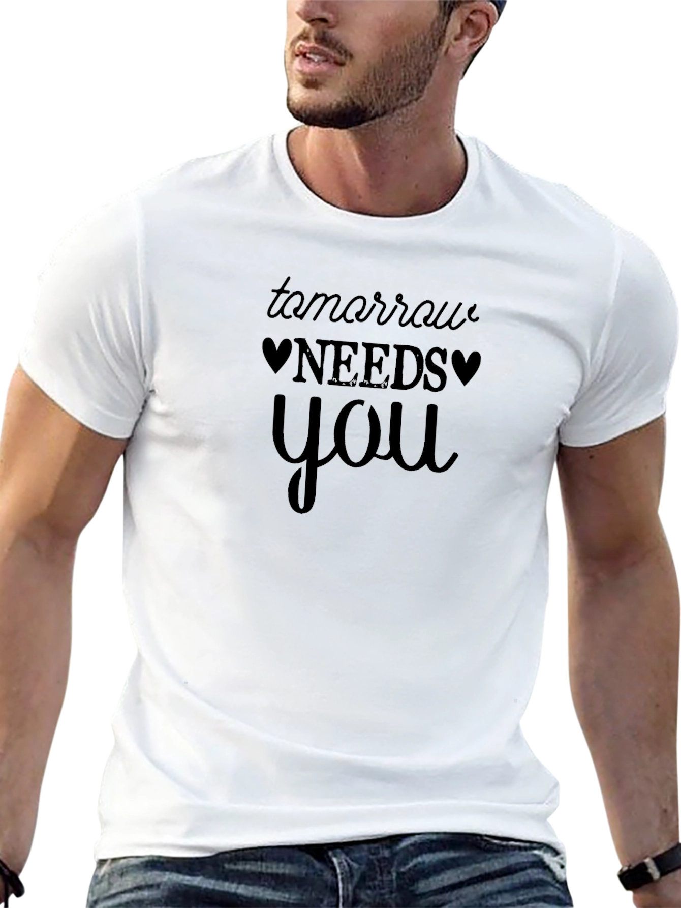 Tomorrow Needs You Graphic Tee Black