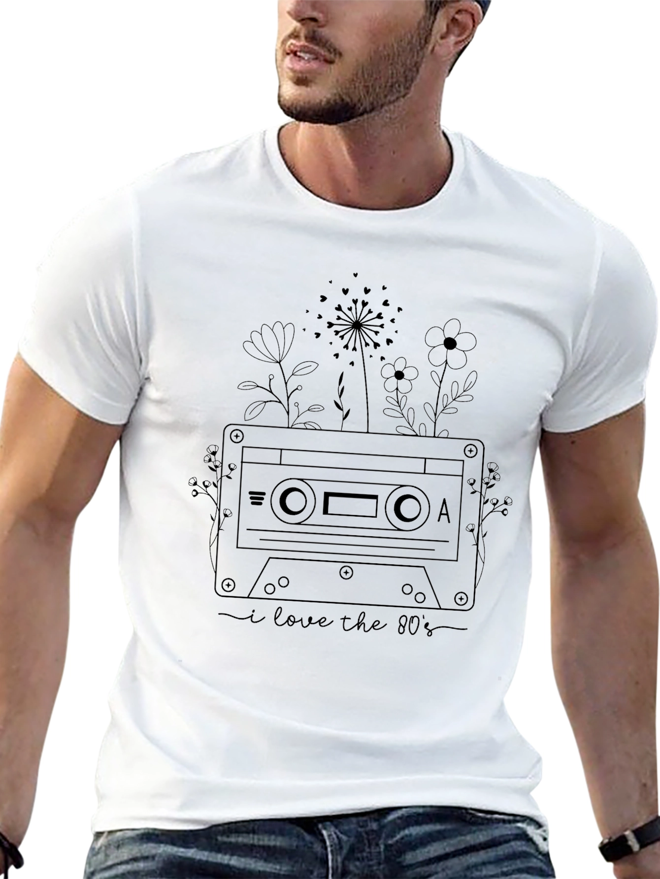 Retro 80s Cassette Tape Graphic T-Shirt