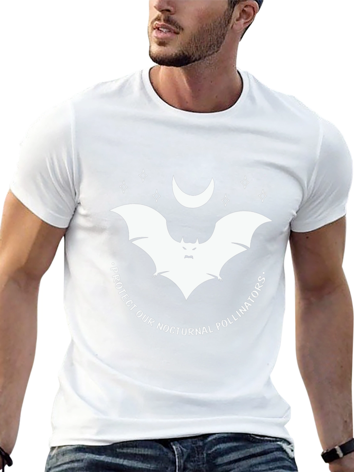 Protect Pollinators Bat T-Shirt - Nocturnal Wildlife Tee