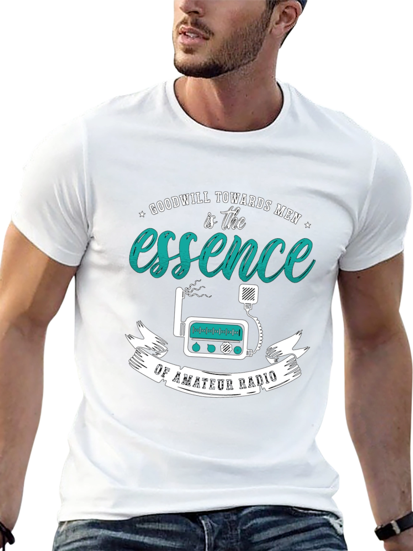Amateur Radio Essence Graphic Tee - Goodwill Towards Men