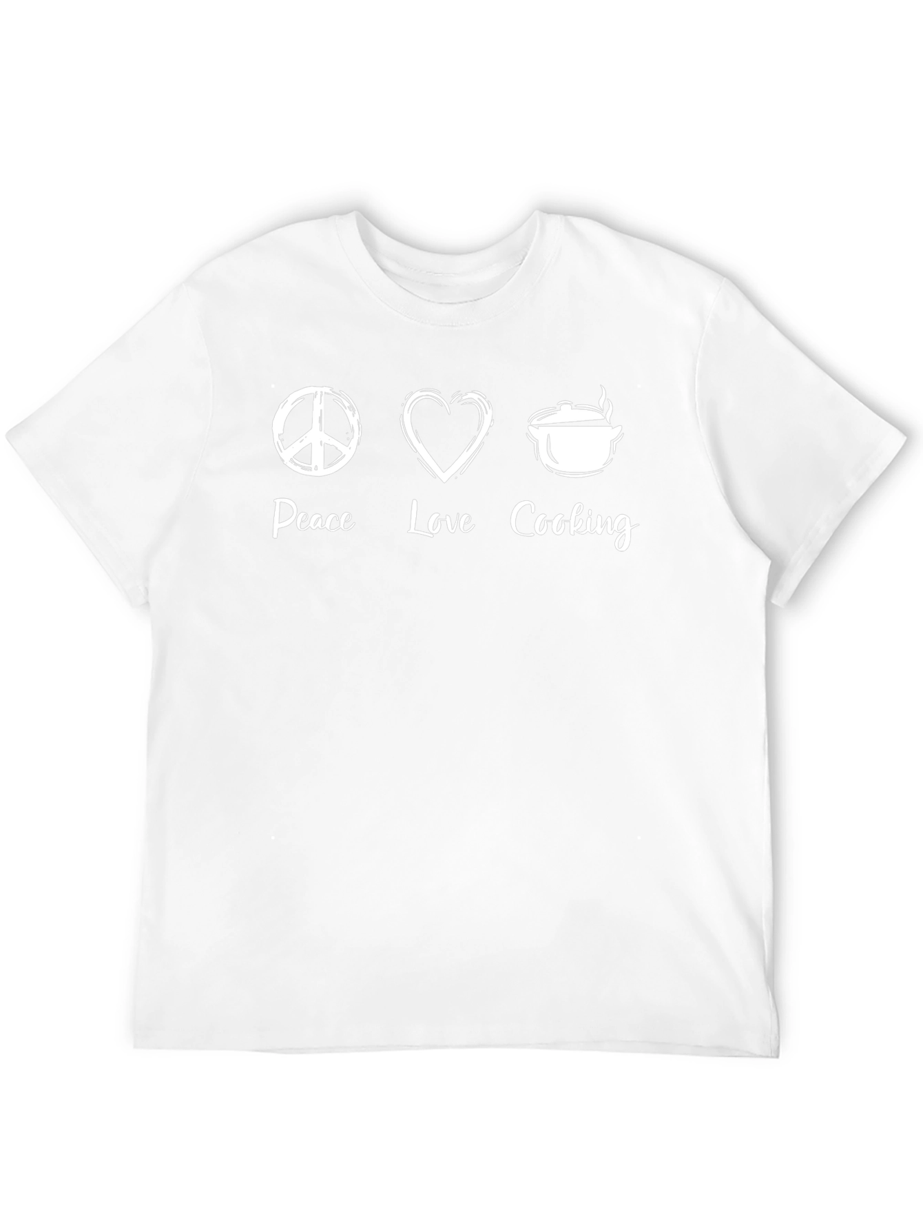 Peace Love Cooking T-Shirt Culinary Chef Gift