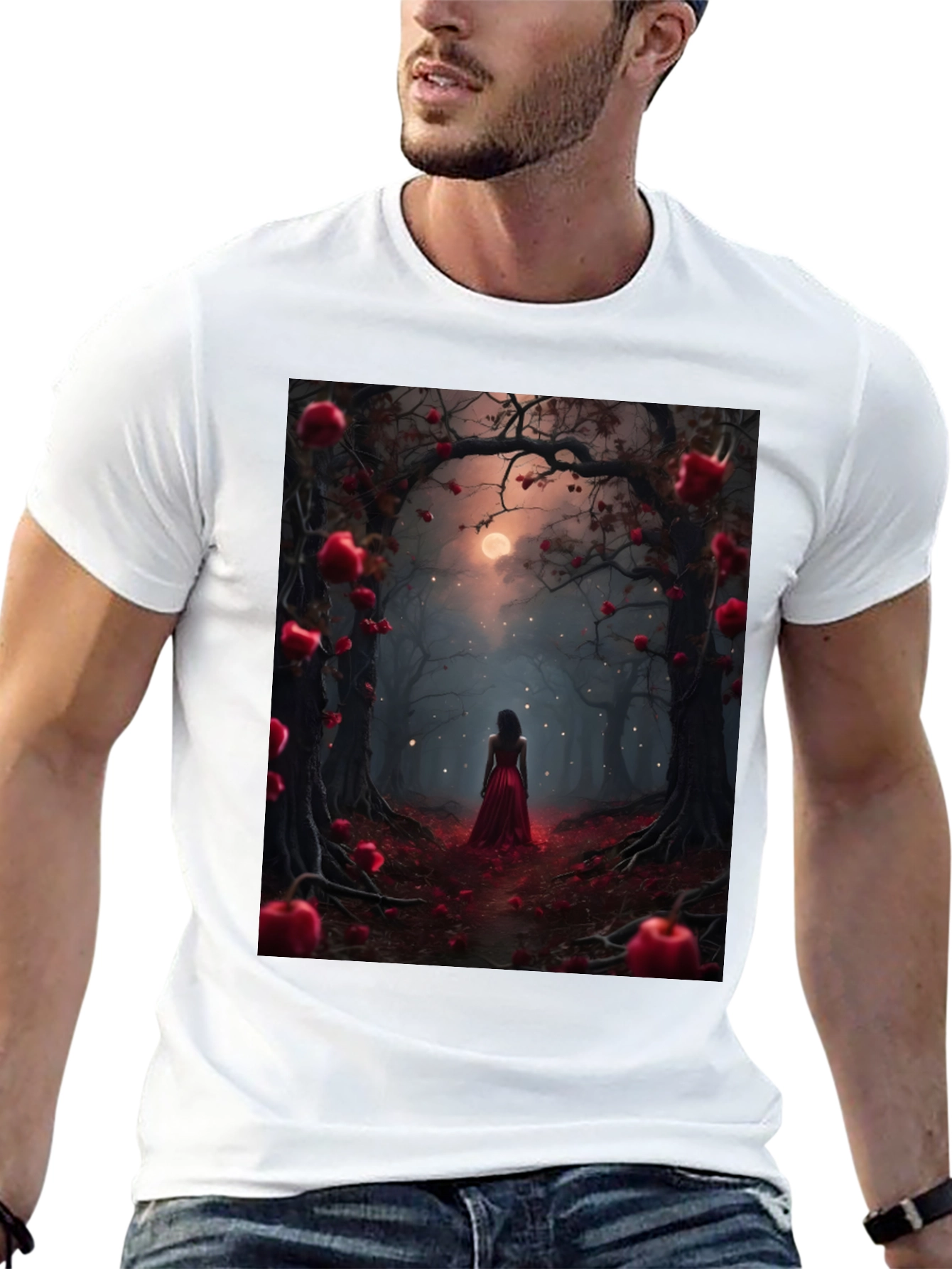 Enchanted Forest Graphic Tee - Mystical Adventure Shirt