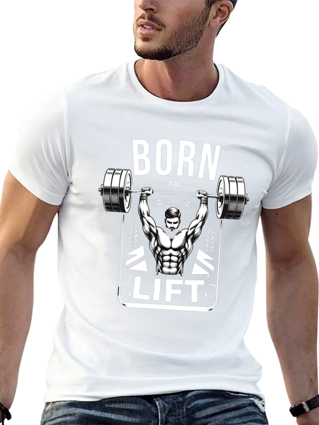 Born To Lift Black Graphic Tee Shirt
