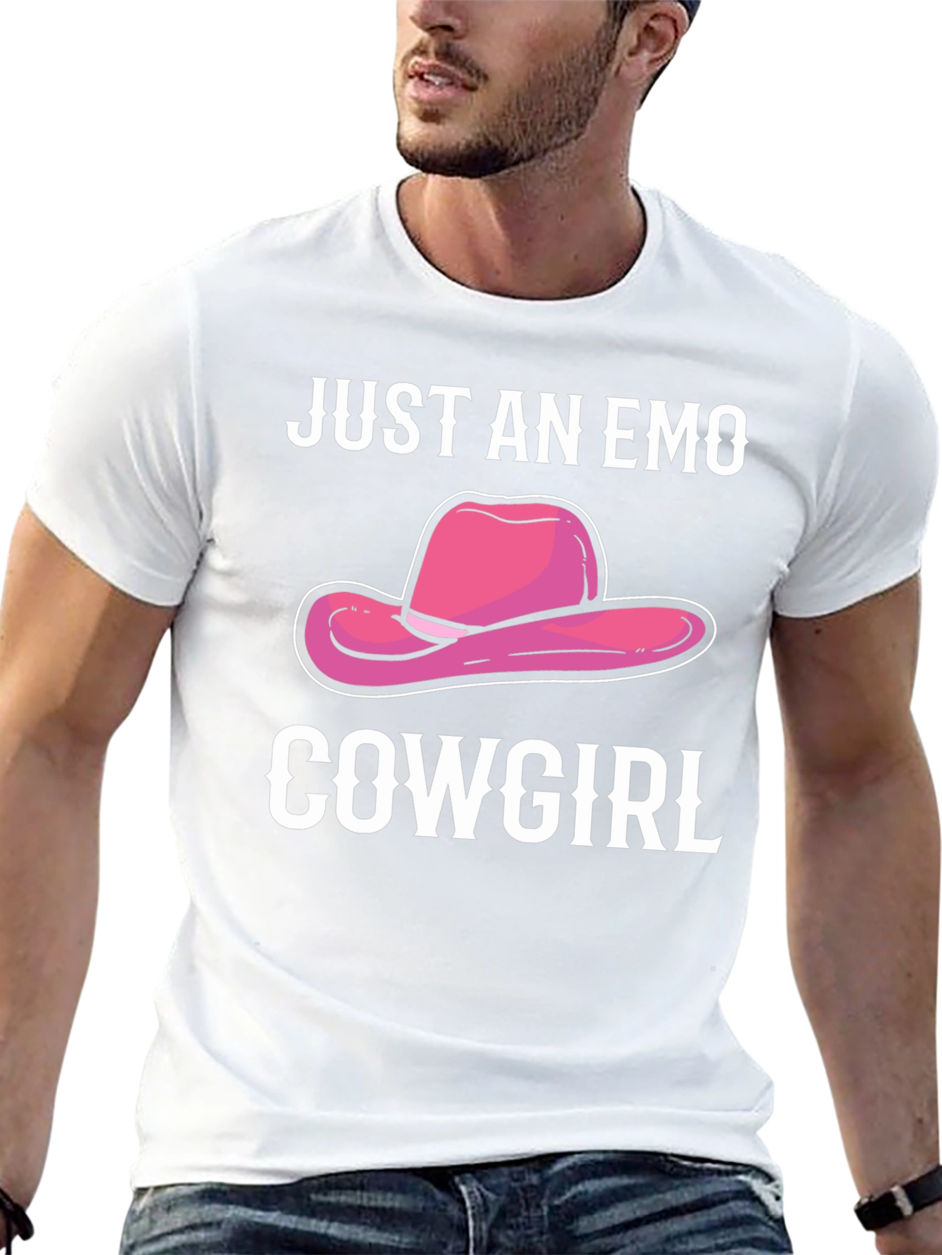 Just an Emo Cowgirl Graphic T-Shirt