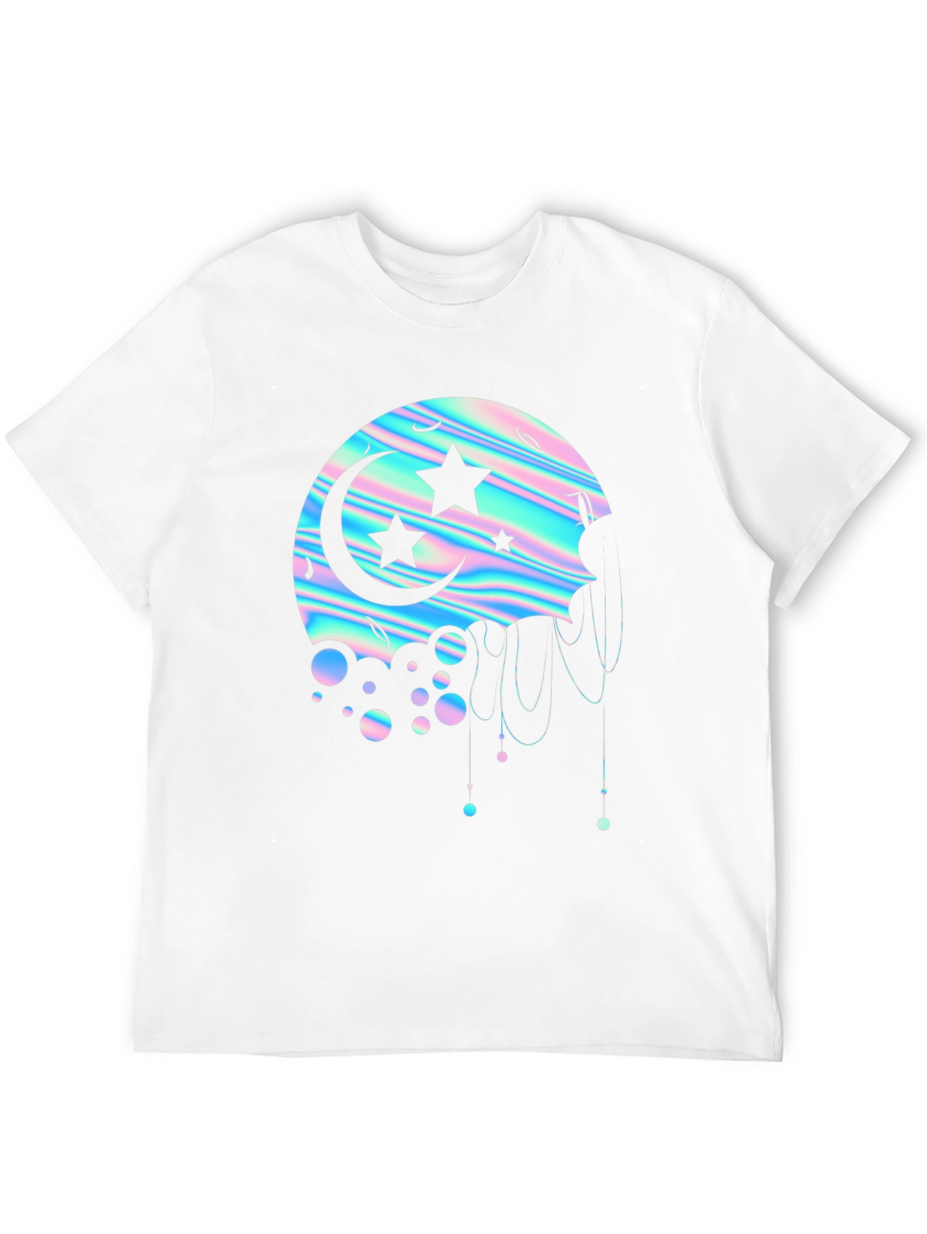 Holographic Moon & Stars Graphic Tee