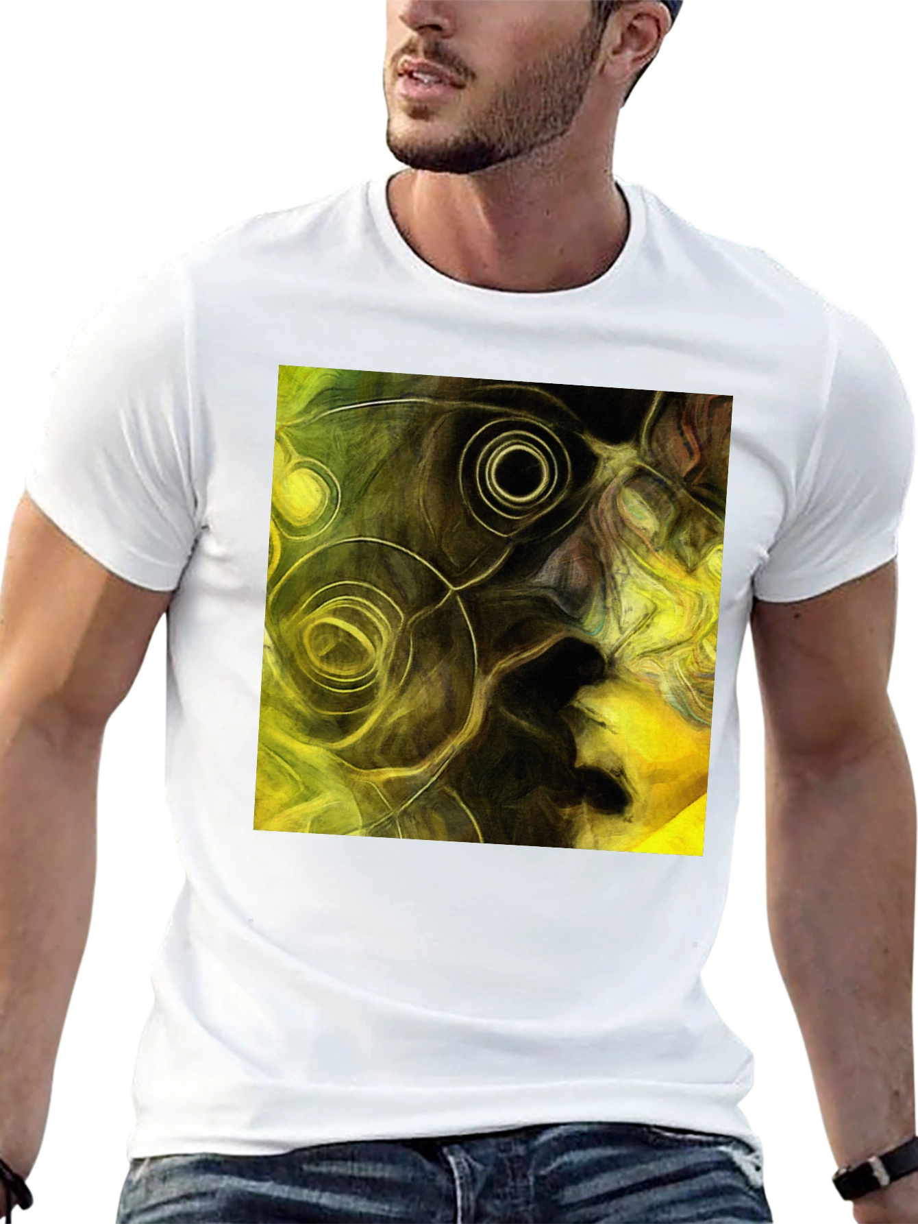 Abstract Art Black T-Shirt