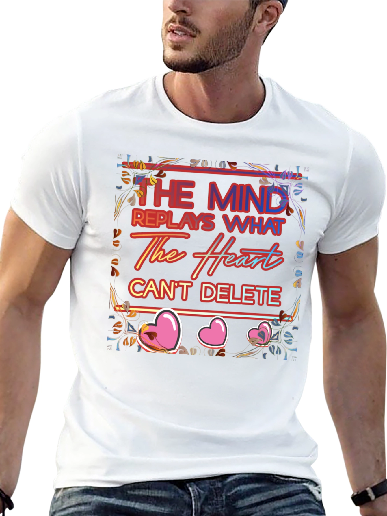 Mind & Heart Graphic Tee - Emotional Expression Shirt