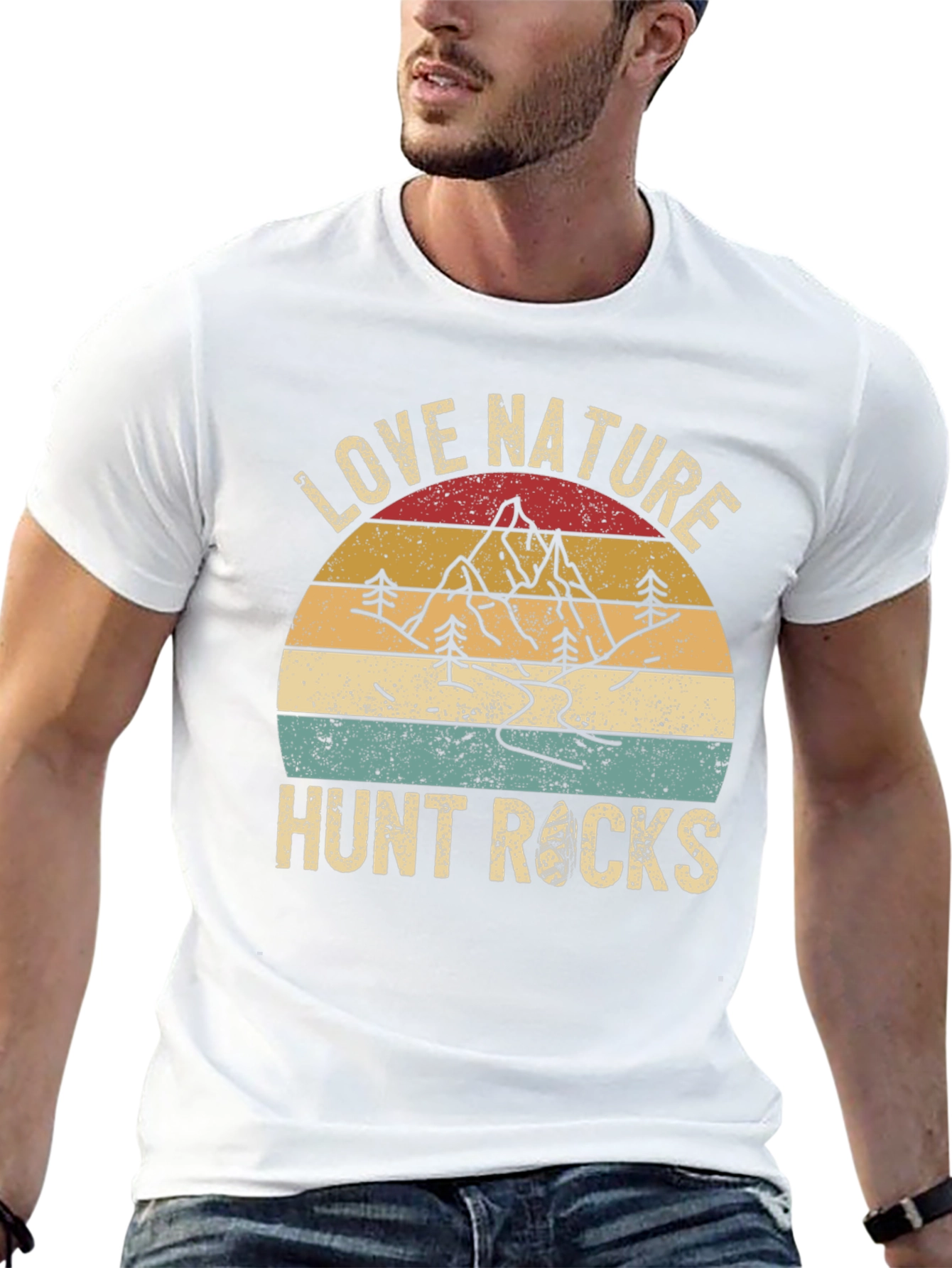 Love Nature Hunt Rocks Graphic Tee