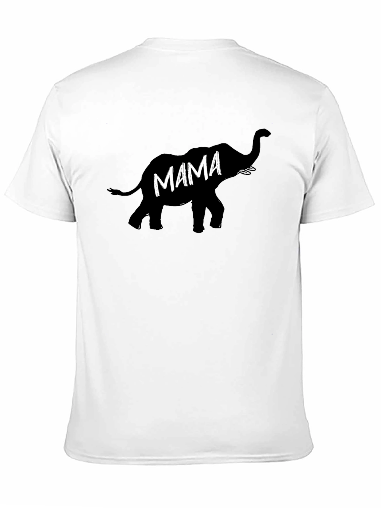 Mama Elephant Black T-Shirt - Comfortable & Stylish